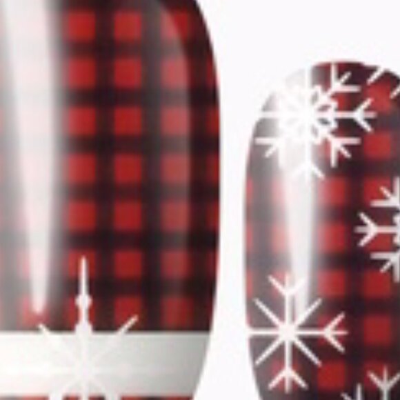 3 For 15 - LILY & FOX - CHRISTMAS PAJAMAS Holiday Nail Stickers Wraps Strips - Picture 2 of 8